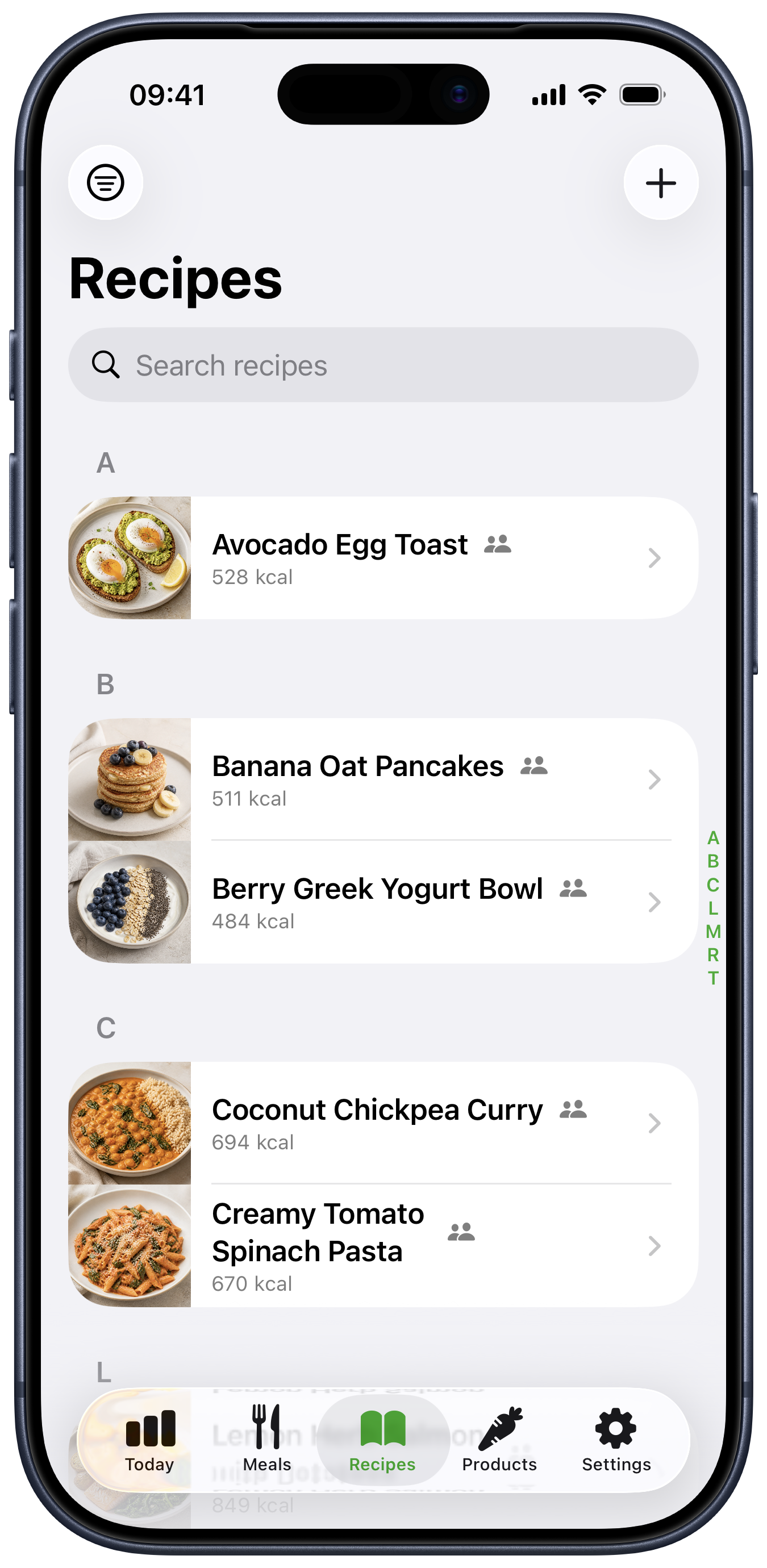 Avo recipe library